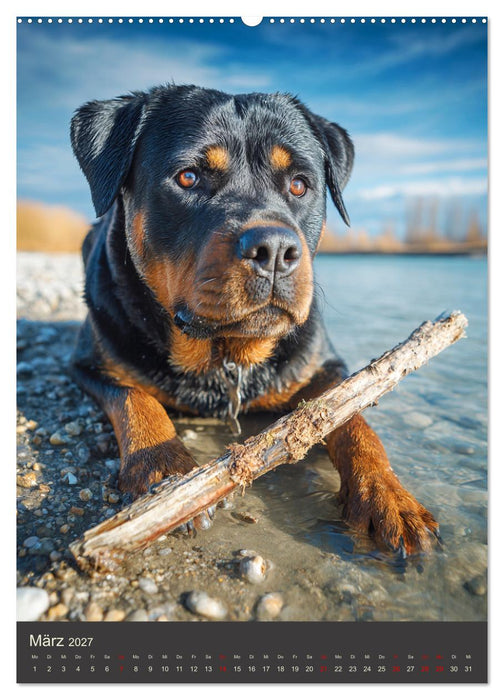 Rottweiler. Kraft, Herz und Treue (CALVENDO Wandkalender 2027)