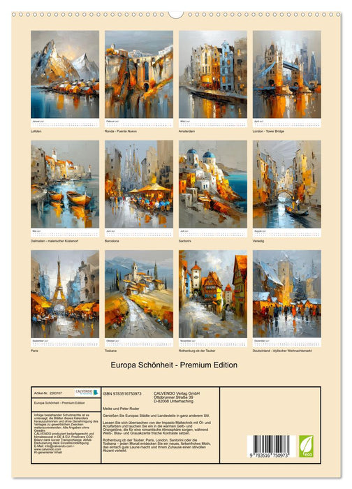 Europa Schönheit - Premium Edition (CALVENDO Premium Wandkalender 2027)