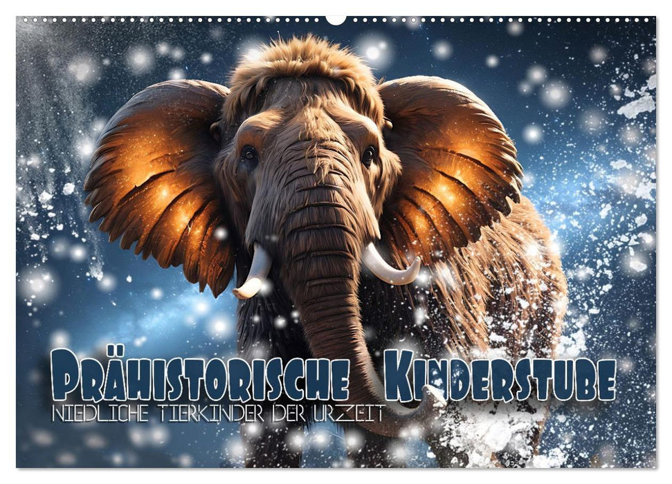 Prähistorische Kinderstube - niedliche Tierkinder der Urzeit (CALVENDO Wandkalender 2027)