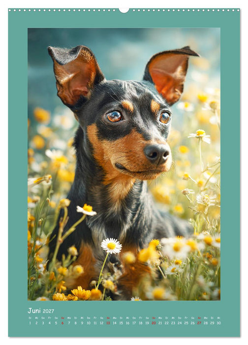Mini-Pinscher. Kleine Hunde in schönen Momenten (CALVENDO Wandkalender 2027)