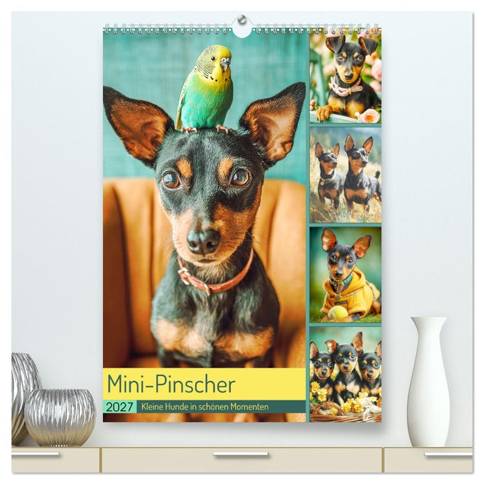 Mini-Pinscher. Kleine Hunde in schönen Momenten (CALVENDO Premium Wandkalender 2027)