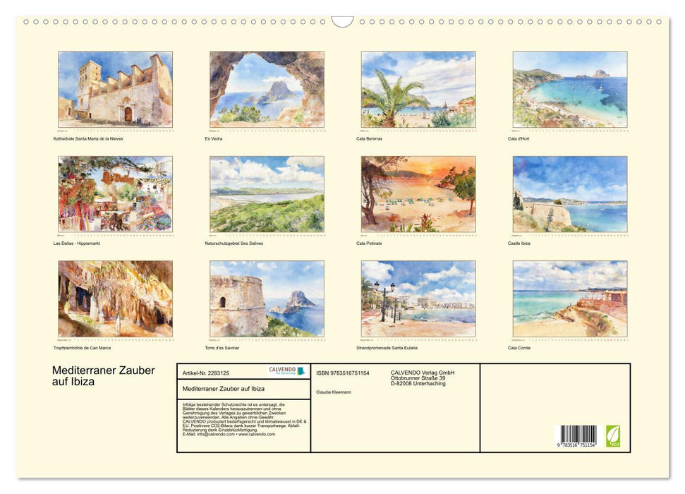 Mediterraner Zauber auf Ibiza (CALVENDO Wandkalender 2027)
