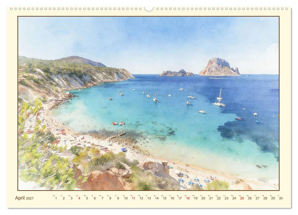 Mediterraner Zauber auf Ibiza (CALVENDO Wandkalender 2027)