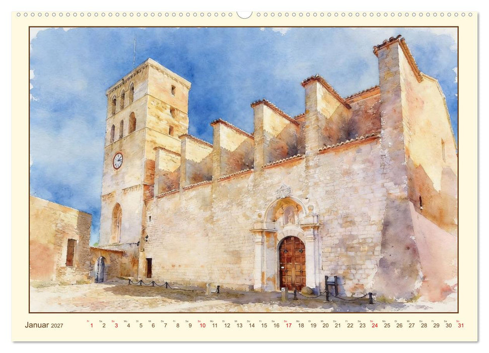 Mediterraner Zauber auf Ibiza (CALVENDO Premium Wandkalender 2027)