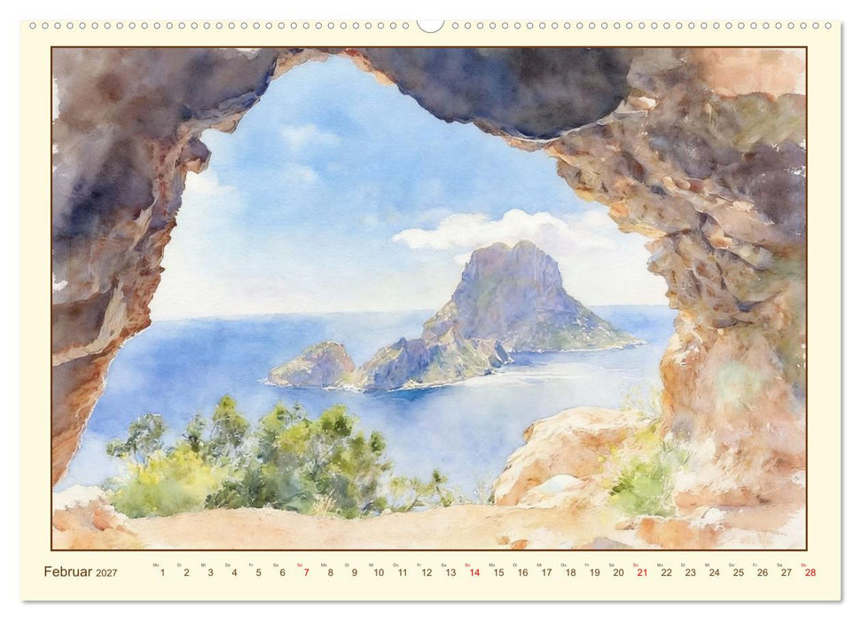 Mediterraner Zauber auf Ibiza (CALVENDO Premium Wandkalender 2027)