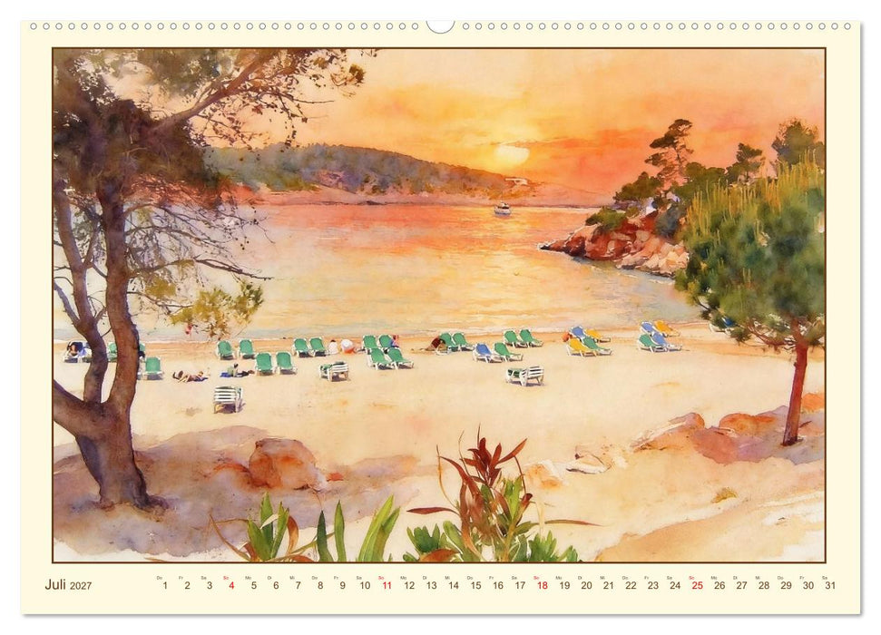 Mediterraner Zauber auf Ibiza (CALVENDO Premium Wandkalender 2027)