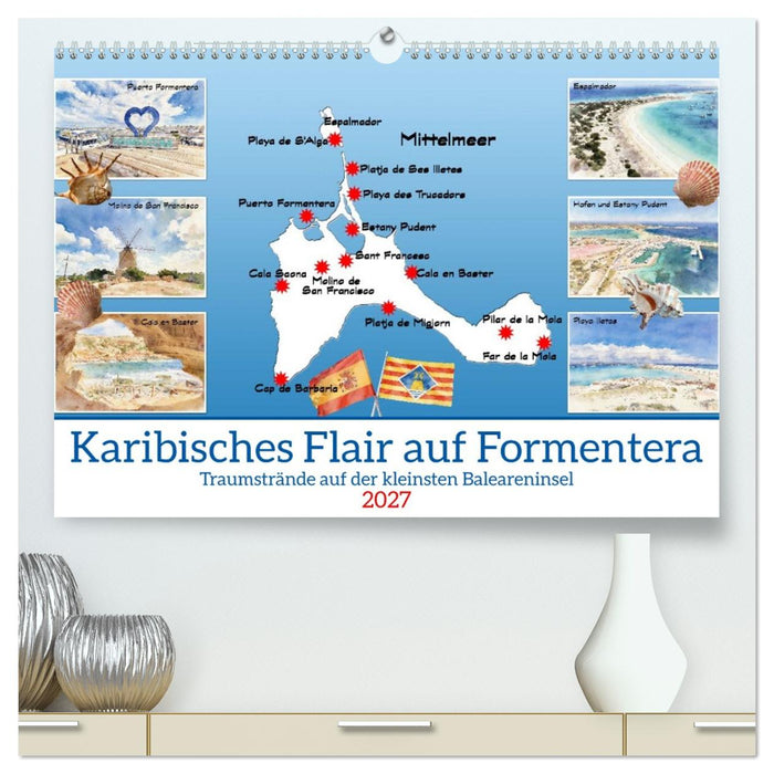 Karibisches Flair auf Formentera (CALVENDO Premium Wandkalender 2027)