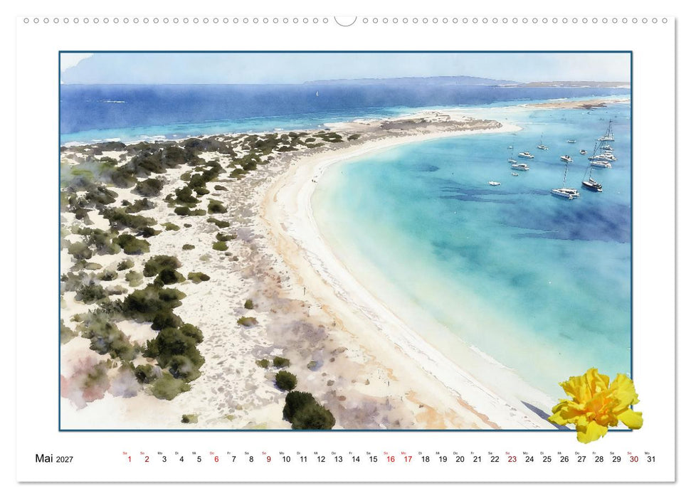 Karibisches Flair auf Formentera (CALVENDO Premium Wandkalender 2027)