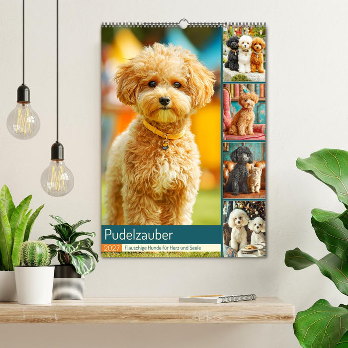 Pudelzauber. Flauschige Hunde für Herz und Seele (CALVENDO Wandkalender 2027)