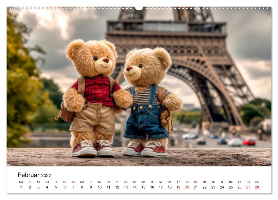 Teddybären - im Doppelpack durchs Jahr (CALVENDO Wandkalender 2027)