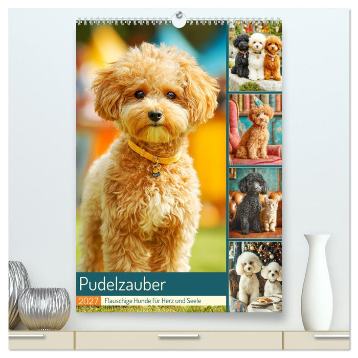 Pudelzauber. Flauschige Hunde für Herz und Seele (CALVENDO Premium Wandkalender 2027)