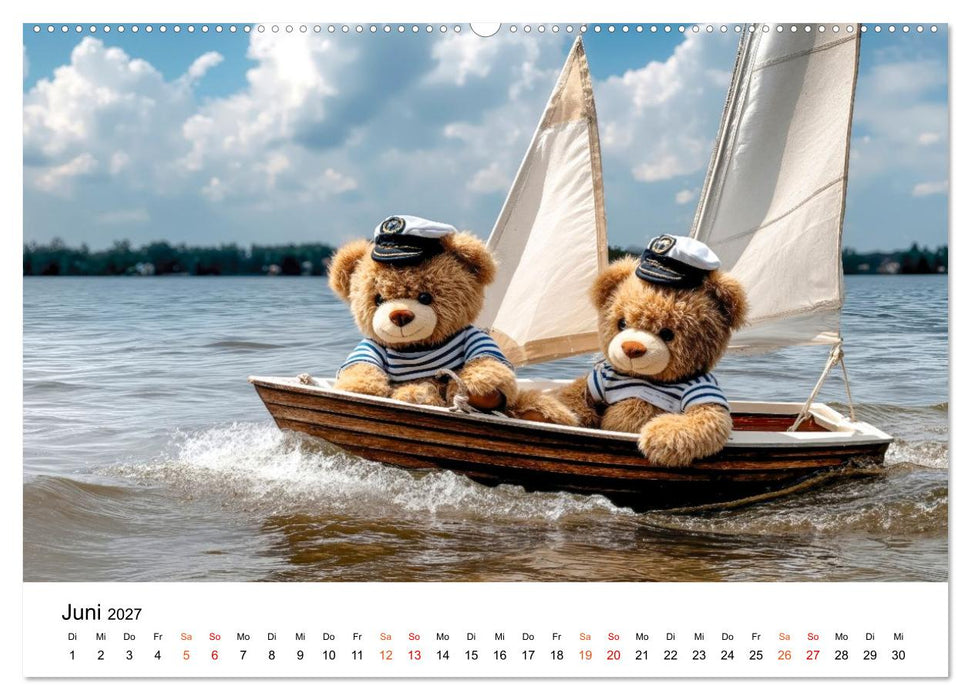 Teddybären - im Doppelpack durchs Jahr (CALVENDO Premium Wandkalender 2027)
