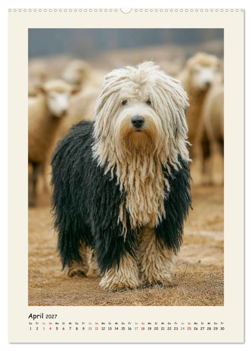 Dreadlocks auf Pfoten. Ungarische Hirtenhunde im Zottelfell (CALVENDO Wandkalender 2027)