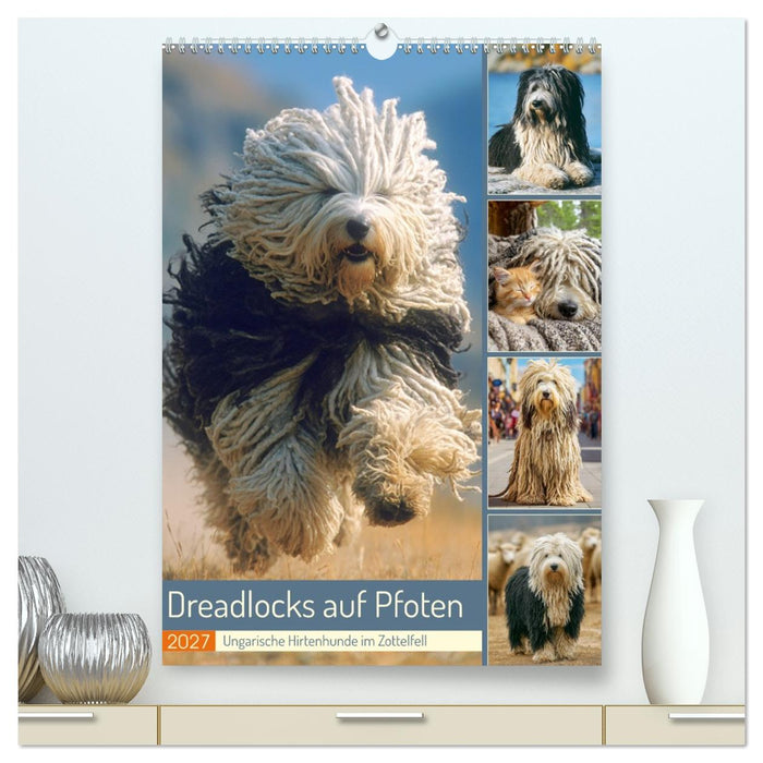 Dreadlocks auf Pfoten. Ungarische Hirtenhunde im Zottelfell (CALVENDO Premium Wandkalender 2027)