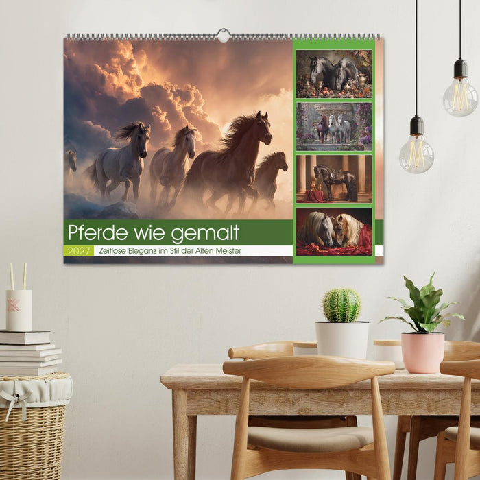 Pferde wie gemalt (CALVENDO Wandkalender 2027)