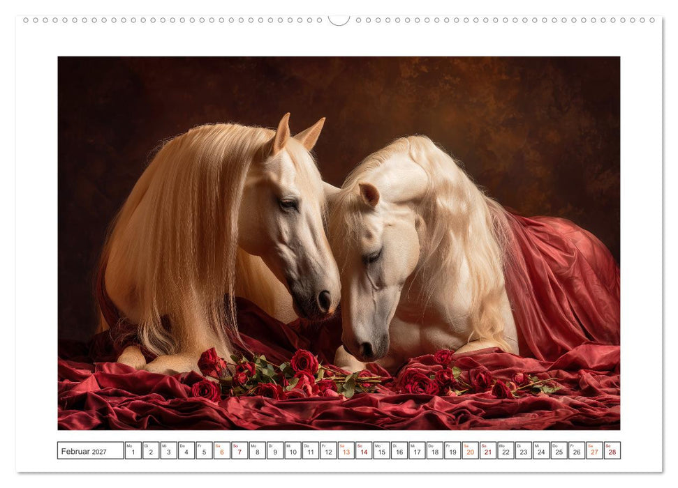 Pferde wie gemalt (CALVENDO Wandkalender 2027)