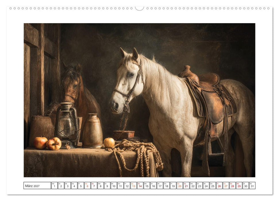 Pferde wie gemalt (CALVENDO Wandkalender 2027)