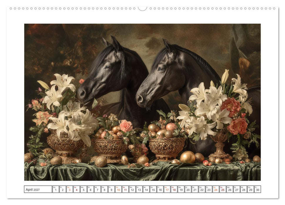 Pferde wie gemalt (CALVENDO Premium Wandkalender 2027)