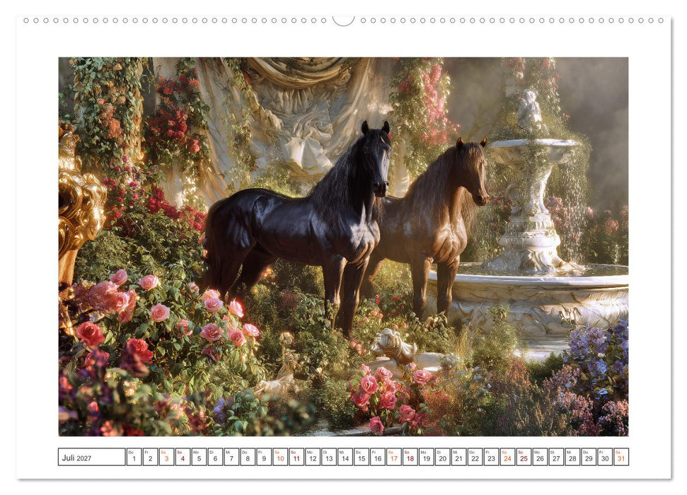 Pferde wie gemalt (CALVENDO Premium Wandkalender 2027)
