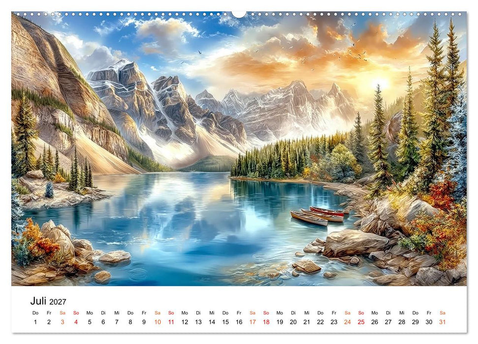 Kanada - Weite, Wasser, Wunder (CALVENDO Premium Wandkalender 2027)