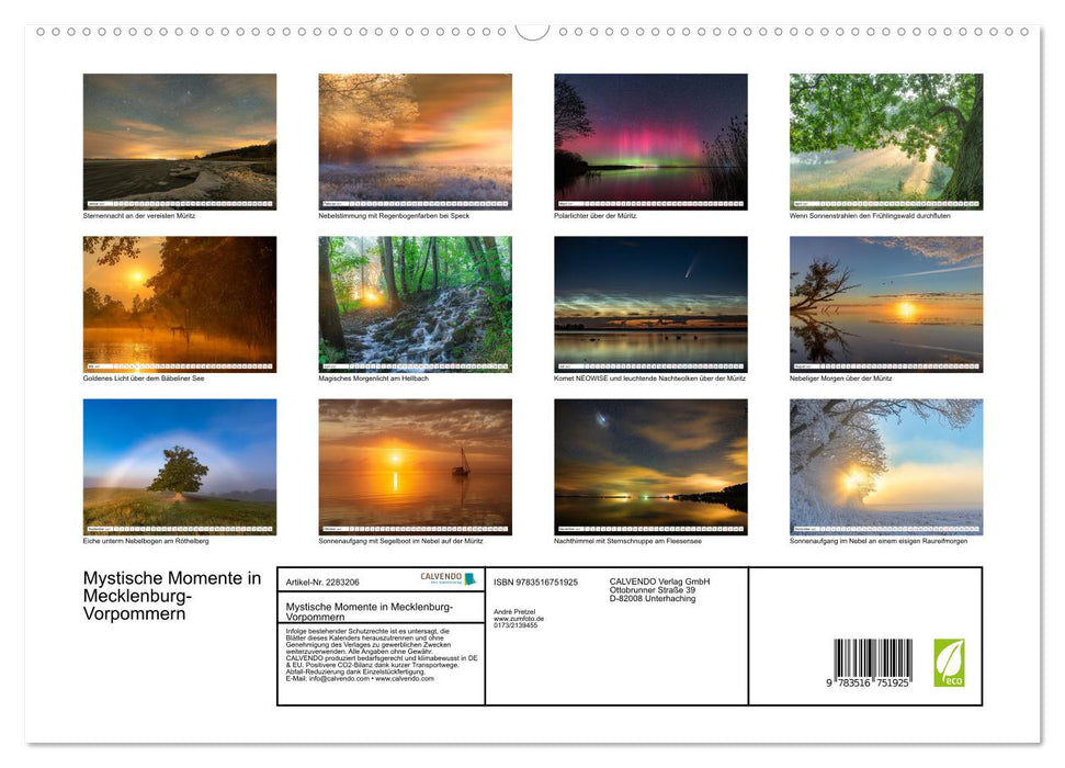 Mystische Momente in Mecklenburg-Vorpommern (CALVENDO Premium Wandkalender 2027)