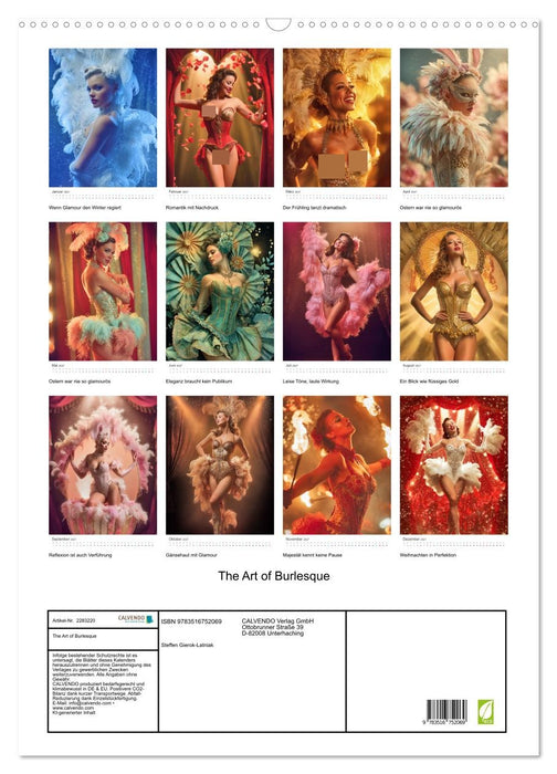 The Art of Burlesque (CALVENDO Wandkalender 2027)