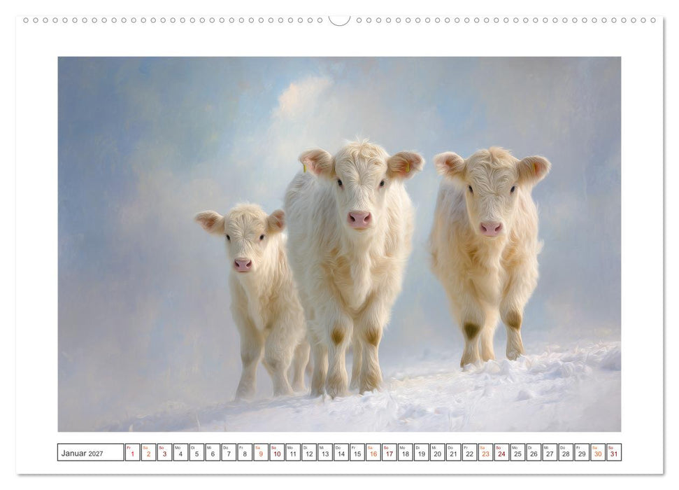 Die edle Kuh (CALVENDO Premium Wandkalender 2027)