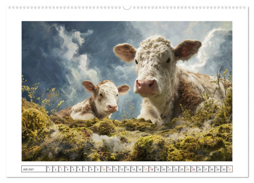 Die edle Kuh (CALVENDO Premium Wandkalender 2027)
