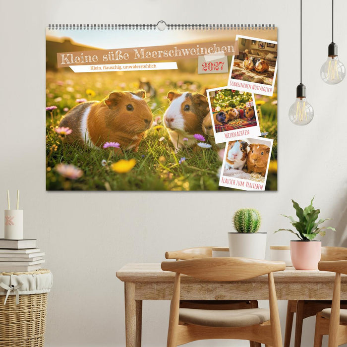 Kleine süße Meerschweinchen (CALVENDO Wandkalender 2027)