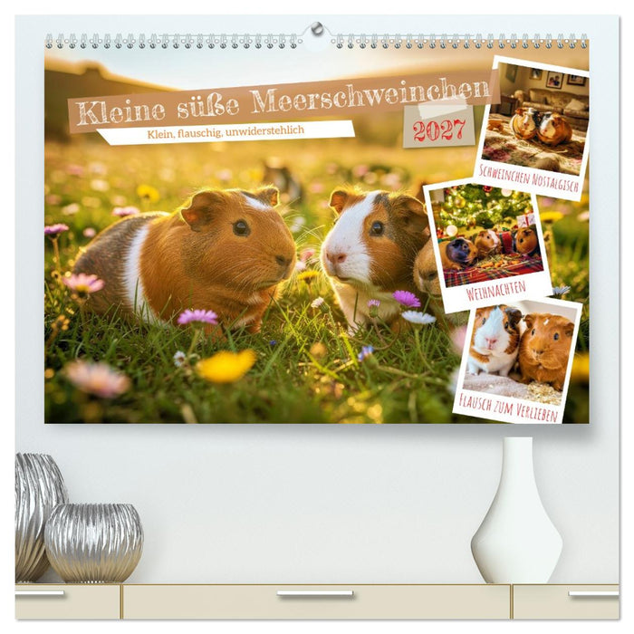 Kleine süße Meerschweinchen (CALVENDO Premium Wandkalender 2027)