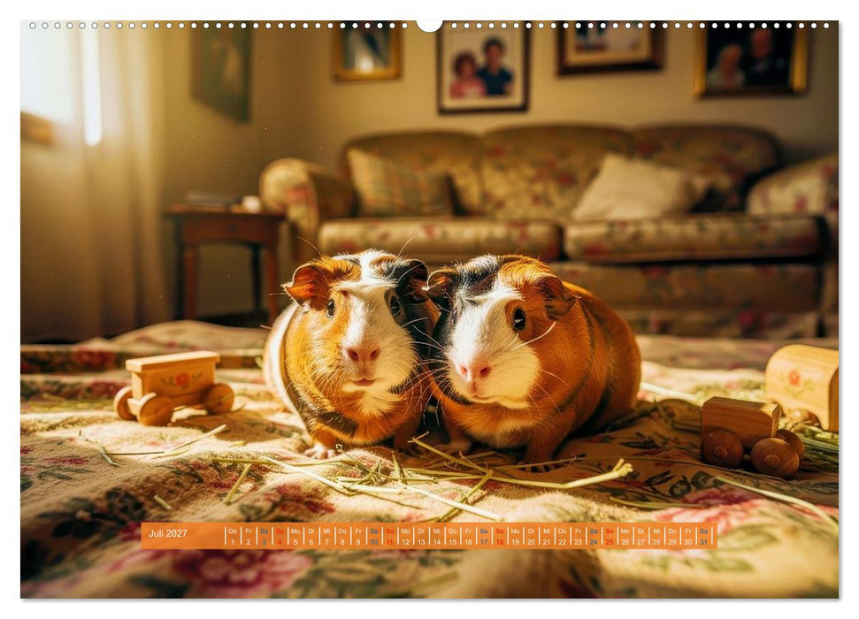 Kleine süße Meerschweinchen (CALVENDO Premium Wandkalender 2027)