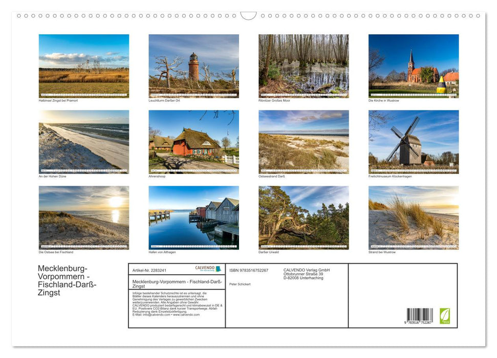 Mecklenburg-Vorpommern - Fischland-Darß-Zingst (CALVENDO Wandkalender 2027)