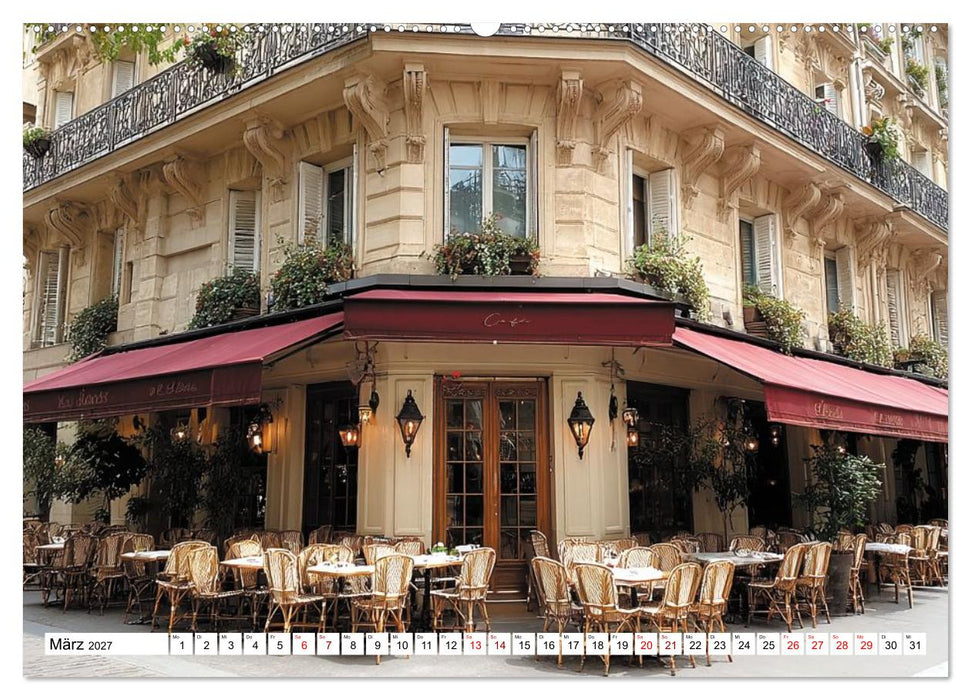 Bonjour, Kaffee! Bonjour, Paris! (CALVENDO Wandkalender 2027)