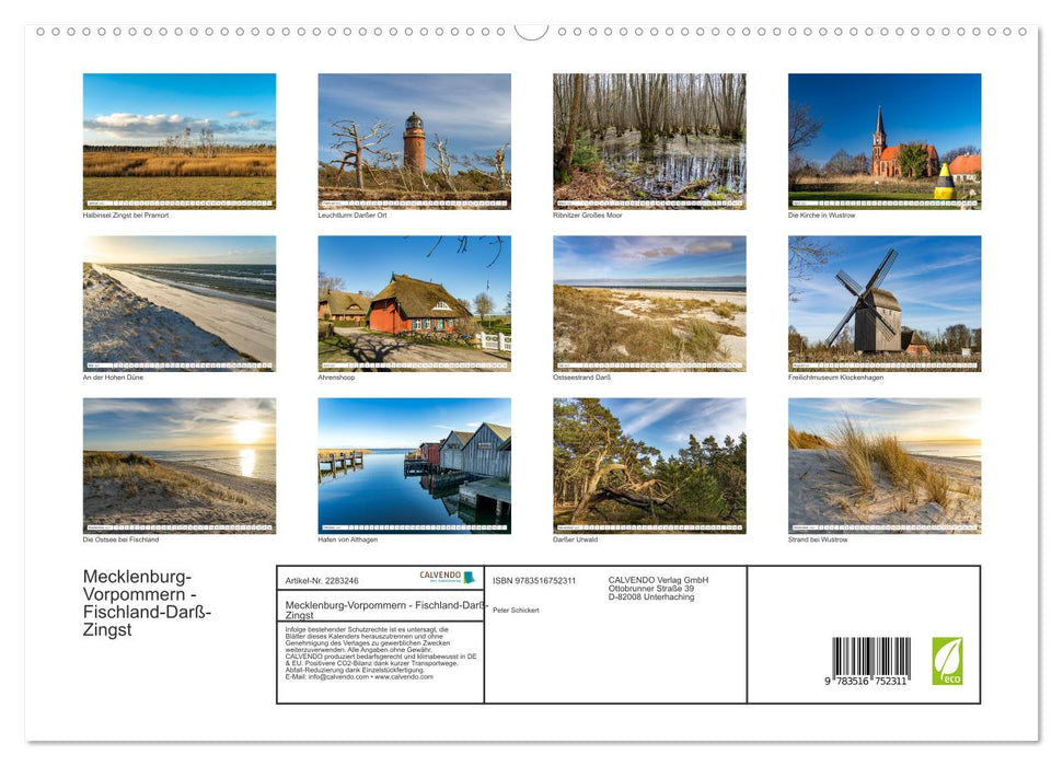 Mecklenburg-Vorpommern - Fischland-Darß-Zingst (CALVENDO Premium Wandkalender 2027)
