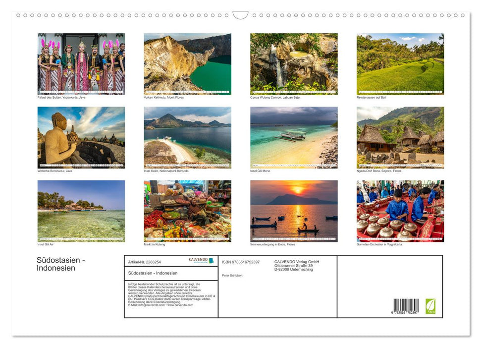 Südostasien - Indonesien (CALVENDO Wandkalender 2027)