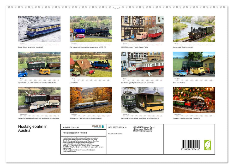 Nostalgiebahn in Austria (CALVENDO Premium Wandkalender 2027)