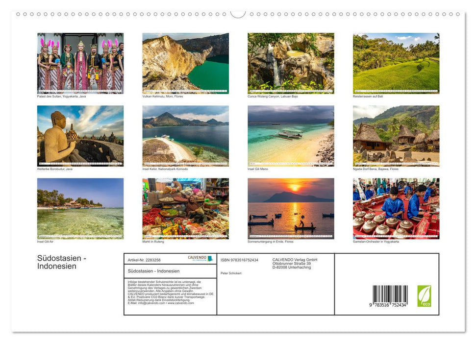 Südostasien - Indonesien (CALVENDO Premium Wandkalender 2027)