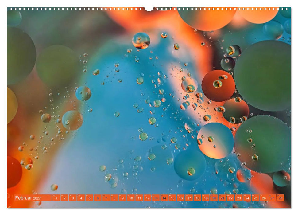 Öltropfen in Wasser (CALVENDO Wandkalender 2027)