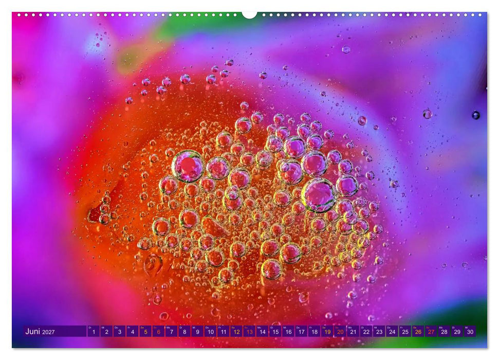 Öltropfen in Wasser (CALVENDO Wandkalender 2027)