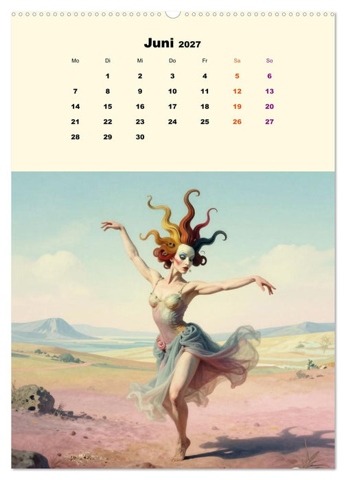 TraumTänzer - Schritte durch Zeit, Licht und Illusion (CALVENDO Wandkalender 2027)
