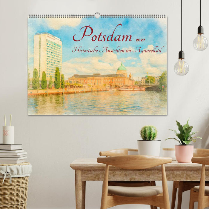 Potsdam – Historische Ansichten im Aquarellstil (CALVENDO Wandkalender 2027)