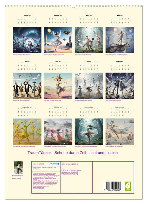 TraumTänzer - Schritte durch Zeit, Licht und Illusion (CALVENDO Premium Wandkalender 2027)