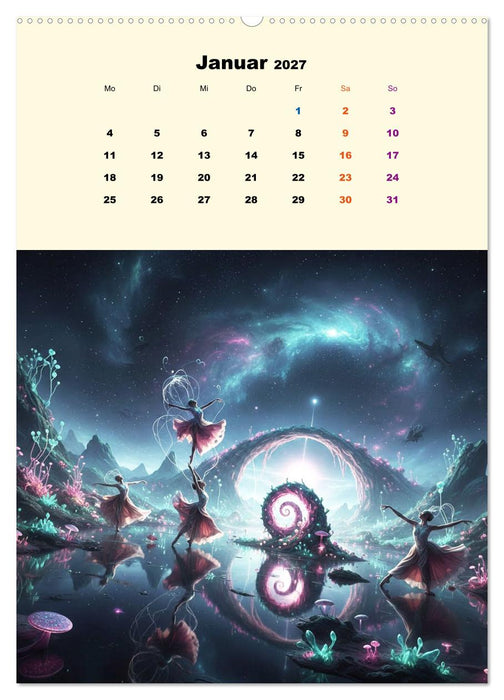 TraumTänzer - Schritte durch Zeit, Licht und Illusion (CALVENDO Premium Wandkalender 2027)