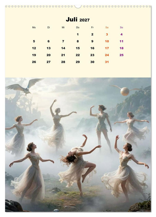 TraumTänzer - Schritte durch Zeit, Licht und Illusion (CALVENDO Premium Wandkalender 2027)