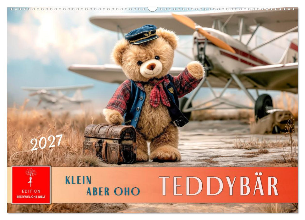 Teddybär - klein aber oho (CALVENDO Wandkalender 2027)
