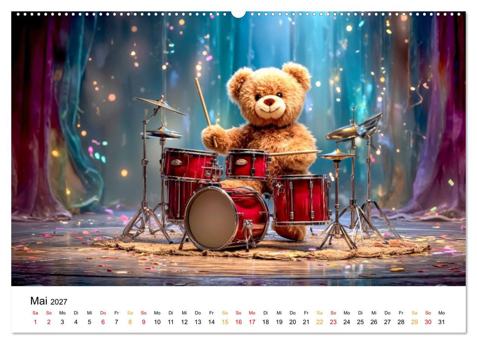 Teddybär - klein aber oho (CALVENDO Wandkalender 2027)