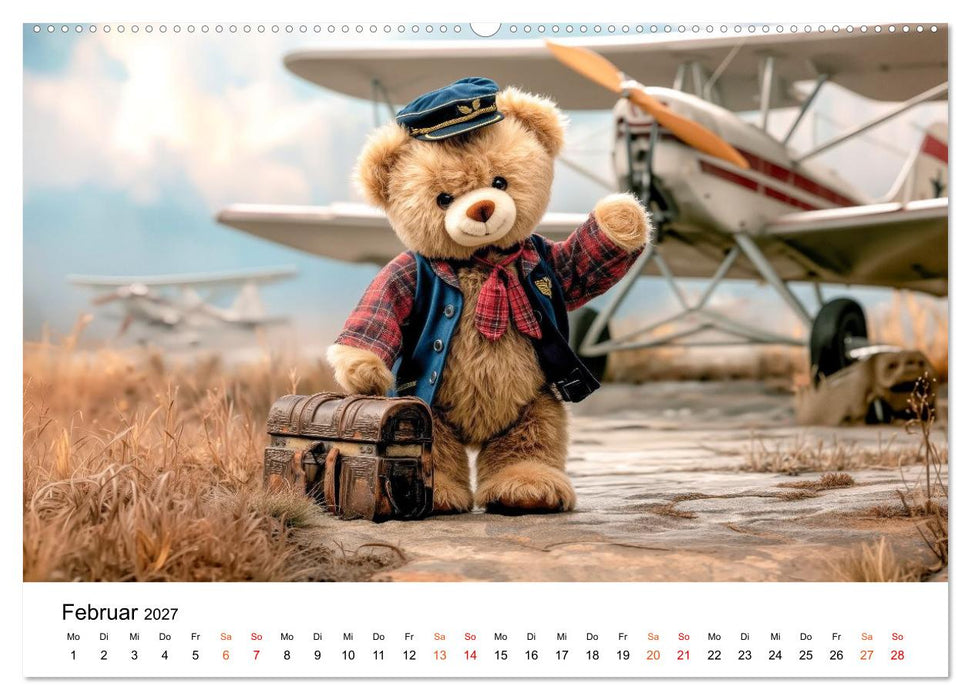 Teddybär - klein aber oho (CALVENDO Premium Wandkalender 2027)