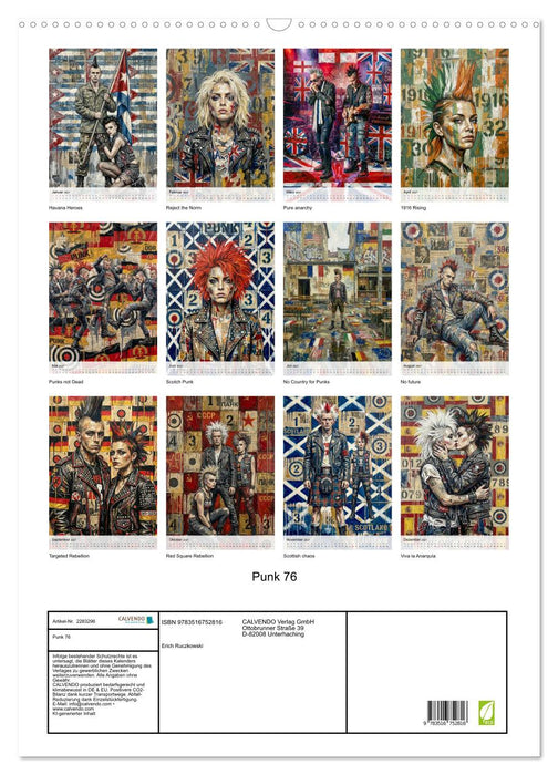 Punk 76 (CALVENDO Wandkalender 2027)