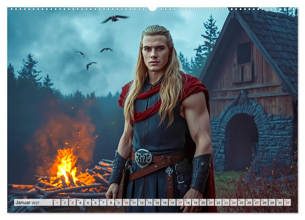 Germanische Mythen – Die Nibelungensage (CALVENDO Wandkalender 2027)
