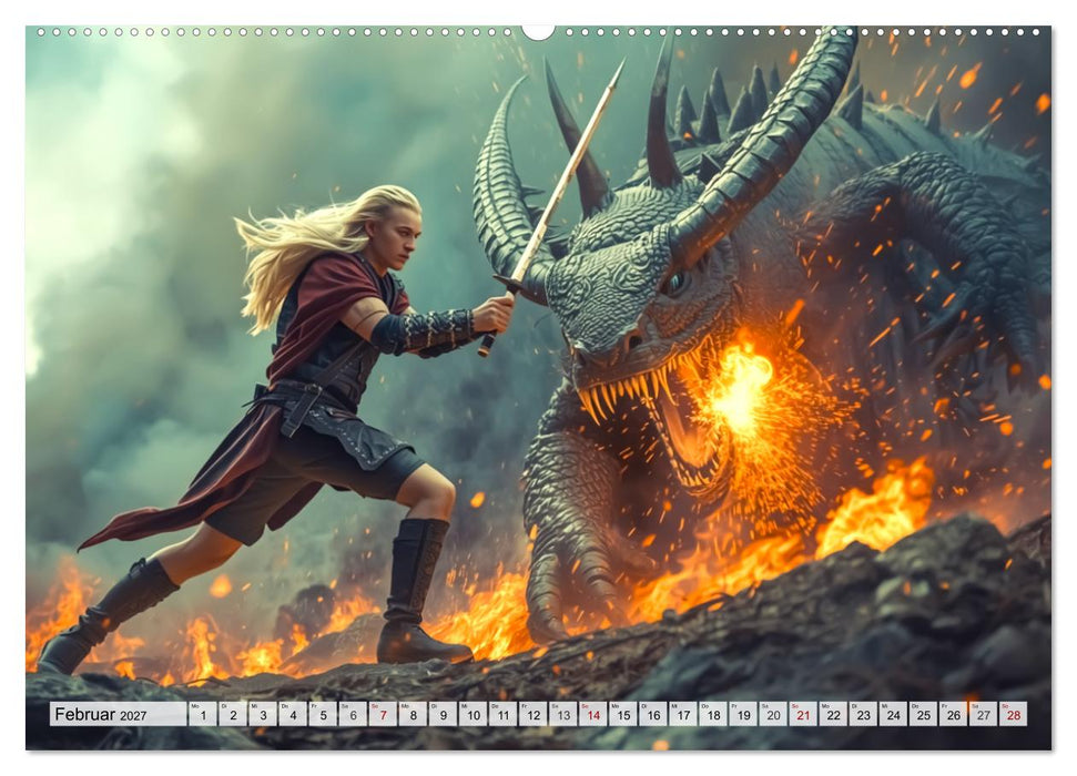 Germanische Mythen – Die Nibelungensage (CALVENDO Wandkalender 2027)